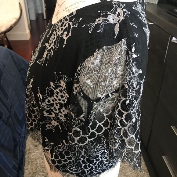 Lovers + friends sexy lace "affair" crop top Size L, New With Tags! - Picture 7 of 11